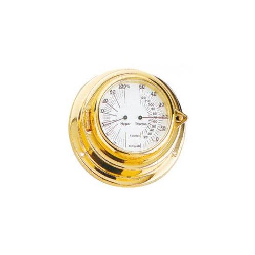 Bieden: Barostar 125 mm bronze thermo-hygrometer, Watersport en Boten, Bootonderdelen, Ophalen of Verzenden