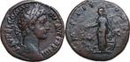 Empire romain Sestertius Rom, 179. MINERVA hält Schild, Postzegels en Munten