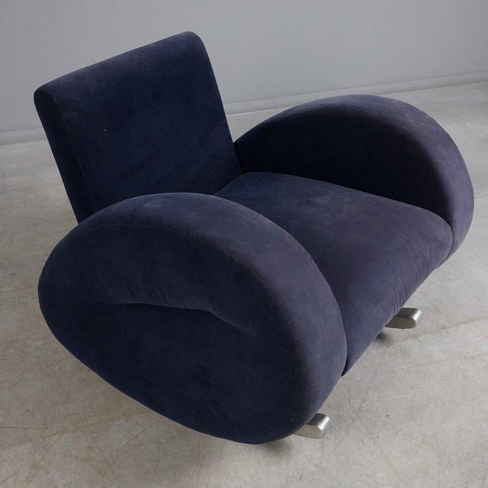 Fauteuil - Organic Fauteuil - Textiel, Metaal, Antiek en Kunst, Antiek | Meubels | Stoelen en Sofa's