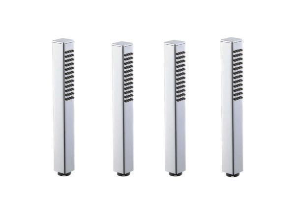 Veiling - 4x Alterna staafhanddouche vierkant chroom, Bricolage & Construction, Sanitaire
