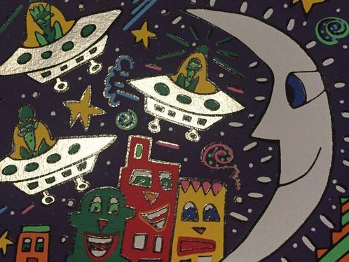James Rizzi (1950-2011) - Something about the night, Antiek en Kunst, Kunst | Schilderijen | Modern