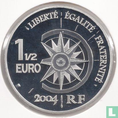 Frankrijk 1½ euro 2004 (PROOF) Transsiberian railroad, Postzegels en Munten, Munten | Europa | Euromunten, Losse munt, Overige waardes