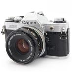Canon AE-1 zilver + FD 50mm F/1.8 S.C. | Tweedehands, Verzenden