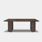 Tafel Rechthoekig Eikenhout  Half Rond  240x100, Nieuw