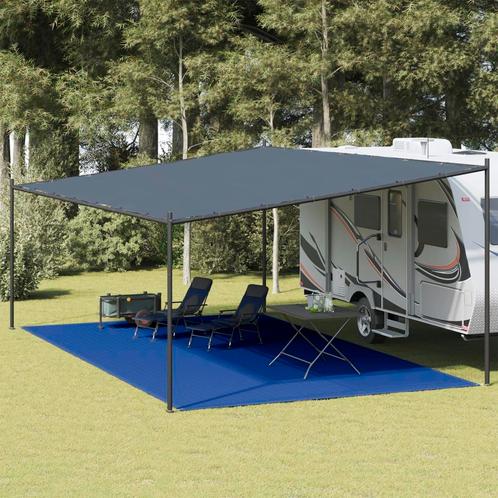 vidaXL Tenttapijt 400x700 cm HDPE blauw, Caravans en Kamperen, Tentaccessoires, Nieuw, Verzenden