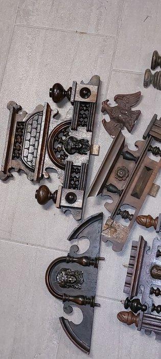 klok kast onderdelen hout - Hout - 1920-1930, Antiek en Kunst, Antiek | Klokken