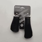 Handvatten set kort lang leer look zwart, Verzenden