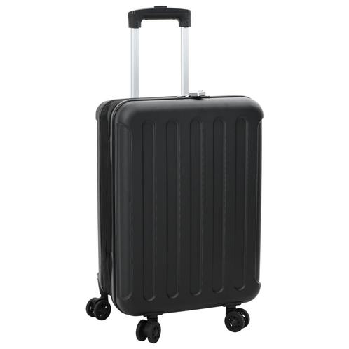 vidaXL Opvouwbare Koffer Hard Shell 24Zwart 43x27x66 cm ABS, Handtassen en Accessoires, Koffers, Nieuw, Verzenden