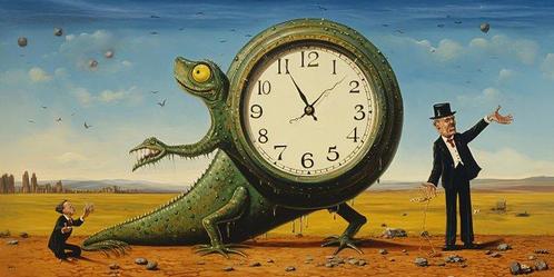 Felix van Horst (1988) - The Lizard of Oz (XXL), Antiek en Kunst, Kunst | Schilderijen | Modern