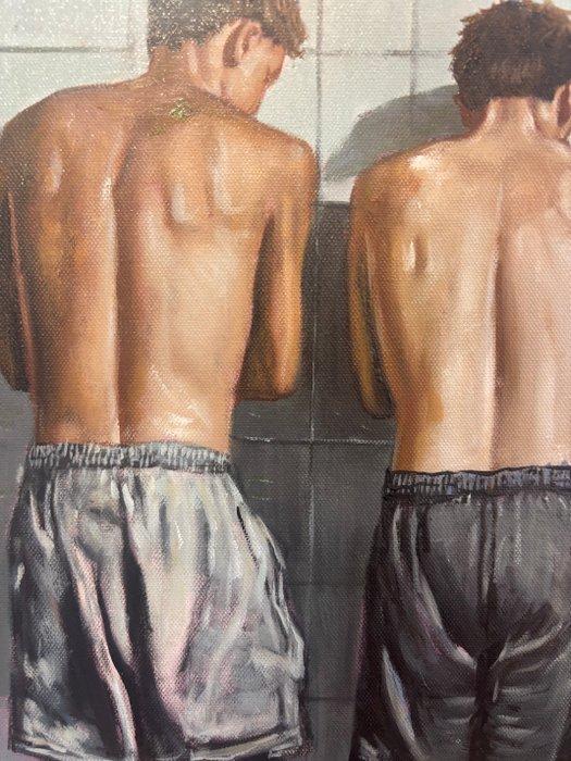 Alexy Berthelot - Dos au mur 2, Antiek en Kunst, Kunst | Schilderijen | Modern