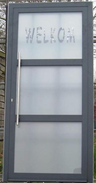 aluminium voordeur , buitendeur , deur 104 x 220, Bricolage & Construction, Fenêtres & Moustiquaires, Enlèvement ou Envoi