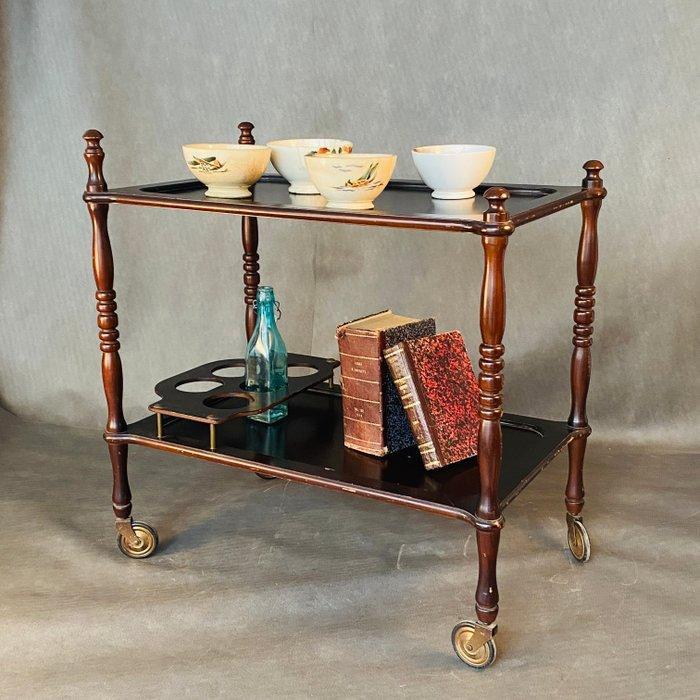 Serveerwagen - Hout, Italiaans design uit de jaren 50, Antiek en Kunst, Curiosa en Brocante