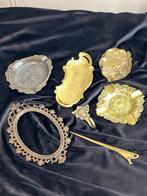 Asbak - Messing, Metaal - Antieke decoratieve messing, Antiek en Kunst