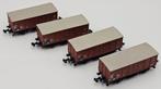 Minitrix N - 3253 - Modeltrein goederenwagon (4) - Set van, Hobby en Vrije tijd, Modeltreinen | N-Spoor, Nieuw