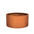 Cortenstaal plantenbak Ø120x60cm - Met bodem