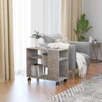 vidaXL Bijzettafel 70x35x55 cm bewerkt hout betongrijs, Huis en Inrichting, Tafels | Bijzettafels, Verzenden, Nieuw