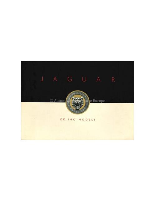 1955 JAGUAR XK 140 BROCHURE ENGELS, Livres, Autos | Brochures & Magazines, Enlèvement ou Envoi