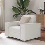 vidaXL Witte Ligzetel - 59 cm, Faux Leer, Huis en Inrichting, Zetels | Zetels, Verzenden, Nieuw