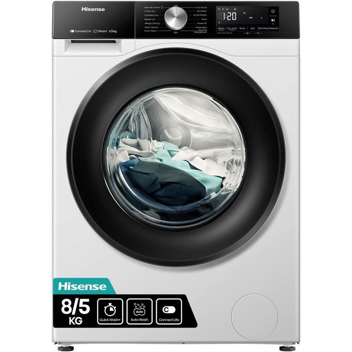 Hisense WD3S8043BW3 - Was-droogcombinatie - 8 kg wassen - 5, Elektronische apparatuur, Was-droogcombinaties, Ophalen of Verzenden