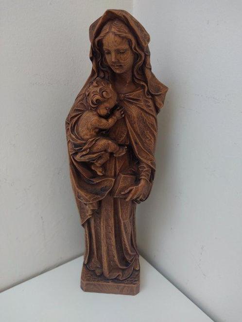 sculptuur, Madonna mit Jesu Kind auf dem Arm - Heiligenfigur, Antiek en Kunst, Antiek | Boeken en Manuscripten
