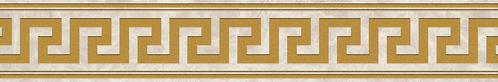 VERSACE Greca Bianco/Oro Sabbiato 9.8x60 DECORTEGEL /, Doe-het-zelf en Bouw, Tegels, Ophalen of Verzenden