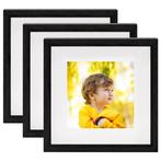 vidaXL Cadres photo 3D 3 pcs Noir 23x23 cm pour photos, Verzenden