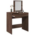 vidaXL Coiffeuse avec miroir chÃªne marron 73x46,5x120, Verzenden