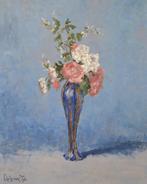 Chris van Dijk  (1952) Impressionist -  Vase & fleur C., Antiquités & Art