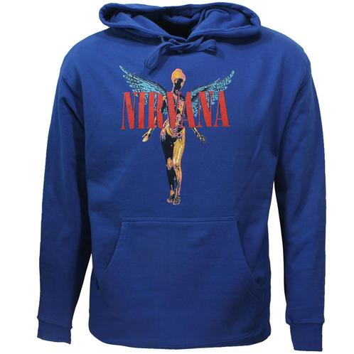 Nirvana Angelic Band Hoodie Trui Blauw - Officiële, Kleding | Heren, Truien en Vesten