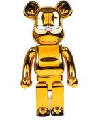 Medicom toy  - Action figure Bearbrick Garfield 1000% Chrome, Antiek en Kunst
