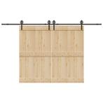 vidaXL Doos met onderdelen voor schuifdeur 366 cm staal, Doe-het-zelf en Bouw, Verzenden, Nieuw