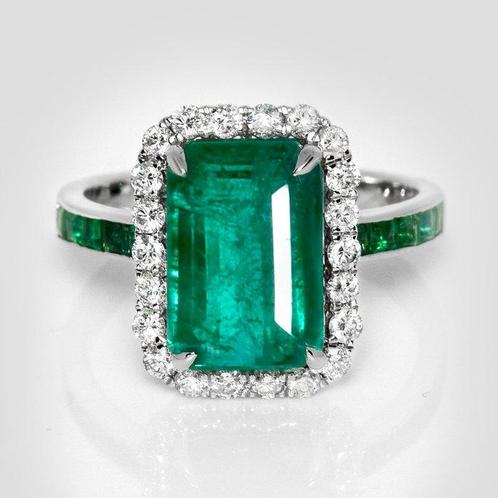 Sans Prix de Réserve - Bague - 14 carats Or blanc, 4,72 ct, Handtassen en Accessoires, Ringen
