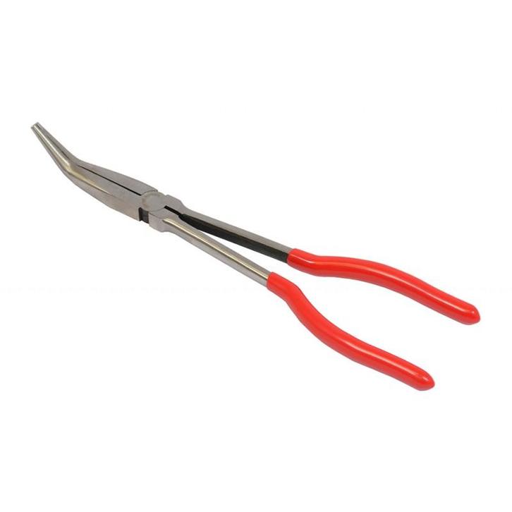 Extra lange punttang met 45 graden gebogen bek, Doe-het-zelf en Bouw, Gereedschapskisten, Ophalen of Verzenden