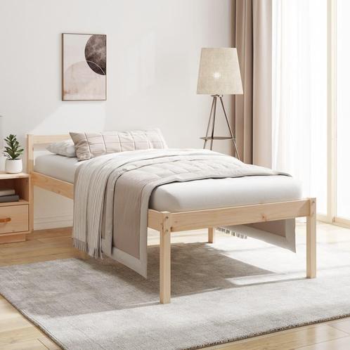 vidaXL Seniorenbed massief grenenhout 100x200 cm, Huis en Inrichting, Slaapkamer | Bedden, Nieuw, Verzenden