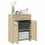 vidaXL Badkamerkast 60x33x80 cm spaanplaat sonoma, Huis en Inrichting, Verzenden, Nieuw
