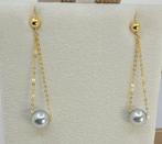 Boucles doreilles - 18 carats Or jaune - Perles Akoya de, Nieuw