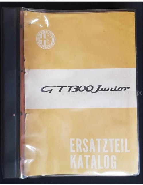 1970 ALFA ROMEO GT 1300 JUNIOR ONDERDELENHANDBOEK DUITS, Auto diversen, Handleidingen en Instructieboekjes