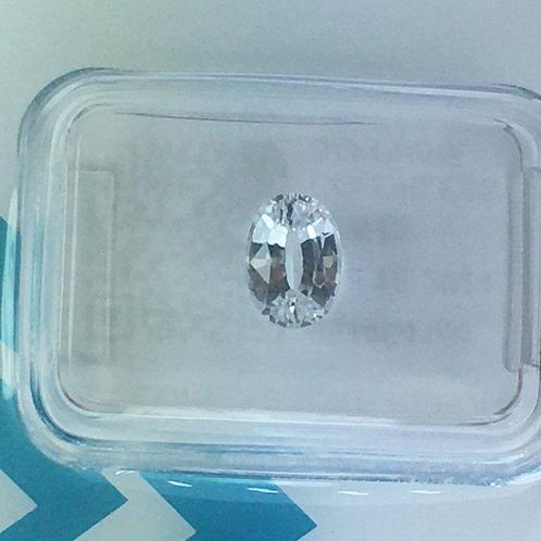 Zonder Minimumprijs Kleurloos Saffier  - 1.05 ct -, Handtassen en Accessoires, Edelstenen