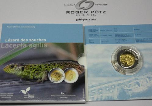 Luxemburg 5 Euro 2021 Zauneidechse Flora en Fauna zilver/..., Postzegels en Munten, Munten | Europa | Euromunten, België, Verzenden