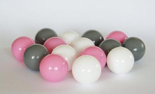 Ballenbak ballen 300 stuks 7cm, wit, roze, grijs, Enfants & Bébés, Jouets | Jouets de bébé, Enlèvement ou Envoi