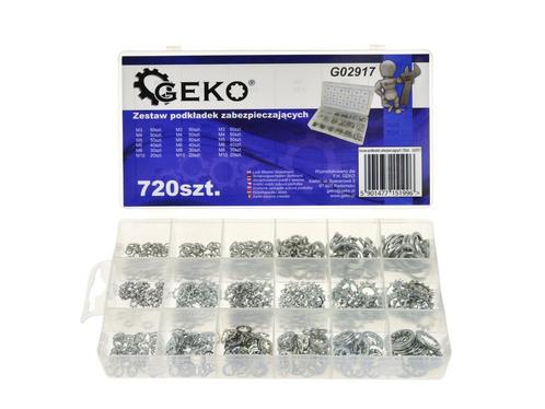 GEKO Assortiment diverse veerringen, sluitringen, borgringen, Doe-het-zelf en Bouw, IJzerwaren en Bevestigingsmiddelen, Nieuw