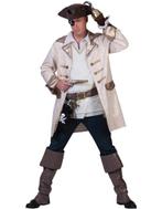 Piraat kostuum voor mannen beige, Nieuw, Ophalen of Verzenden