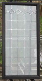 padoek houten raam , chassis 59 x 117 zwart ral 9005, Nieuw, Raamkozijn, Ophalen of Verzenden, Minder dan 75 cm