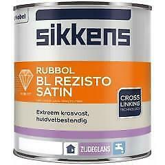 Sikkens Rubbol BL REZISTO SATIN huidvetvaste watergedragen z, Bricolage & Construction, Peinture, Vernis & Laque, Envoi