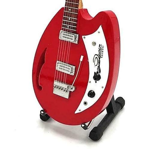 Miniatuur Teisco gitaar vamet gratis standaard, Verzamelen, Muziek, Artiesten en Beroemdheden, Pop, Beeldje of Miniatuur, Nieuw