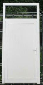 pvc buitendeur , achterdeur , deur 122 x 268 / 214 creme, Nieuw, 215 cm of meer, Kunststof, Ophalen of Verzenden