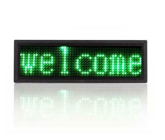 LED badge - Magnetisch - 9,5 x 3,5 - Groen, Huis en Inrichting, Lampen | Overige, Verzenden