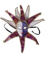 Luxe Paars Venetiaans masker volledig gezicht, Ophalen of Verzenden