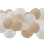 Wit Beige Ballonnen 13cm 40st, Verzenden, Nieuw