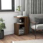 vidaXL Bijzettafel 36x30x56 cm bewerkt hout bruin eikenkleur, Huis en Inrichting, Tafels | Bijzettafels, Verzenden, Nieuw